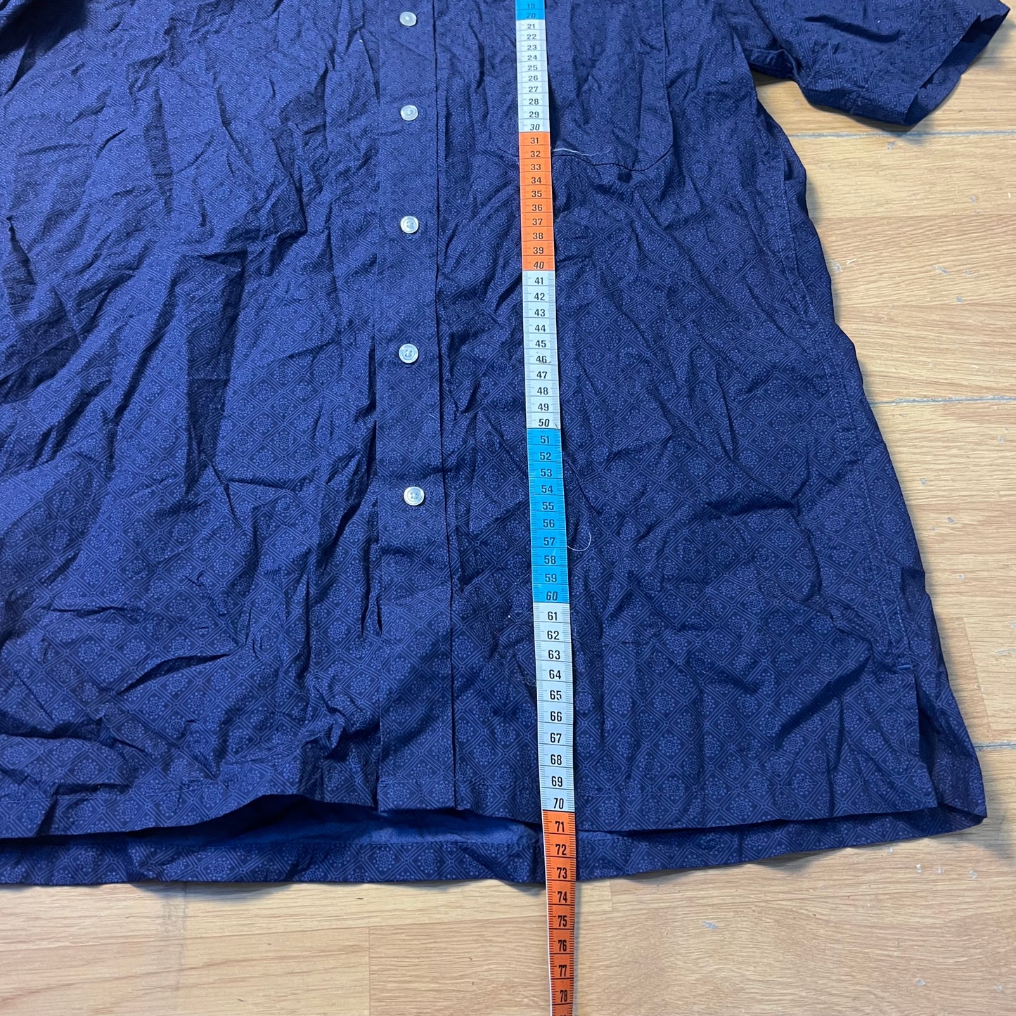 Chemise manches courtes bleu foncé - Topvalu Premium - Taille S