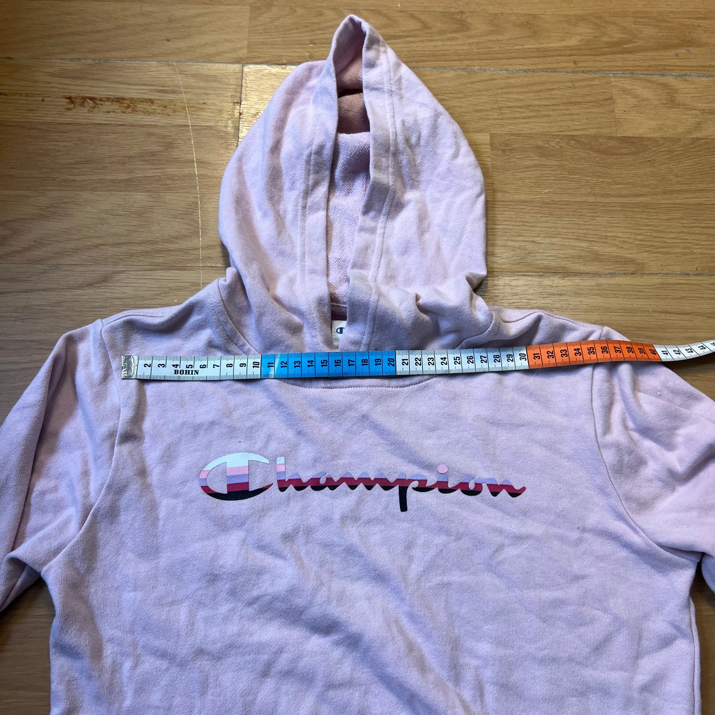 Sweat à capuche rose - Champion (enfant) - Taille XL