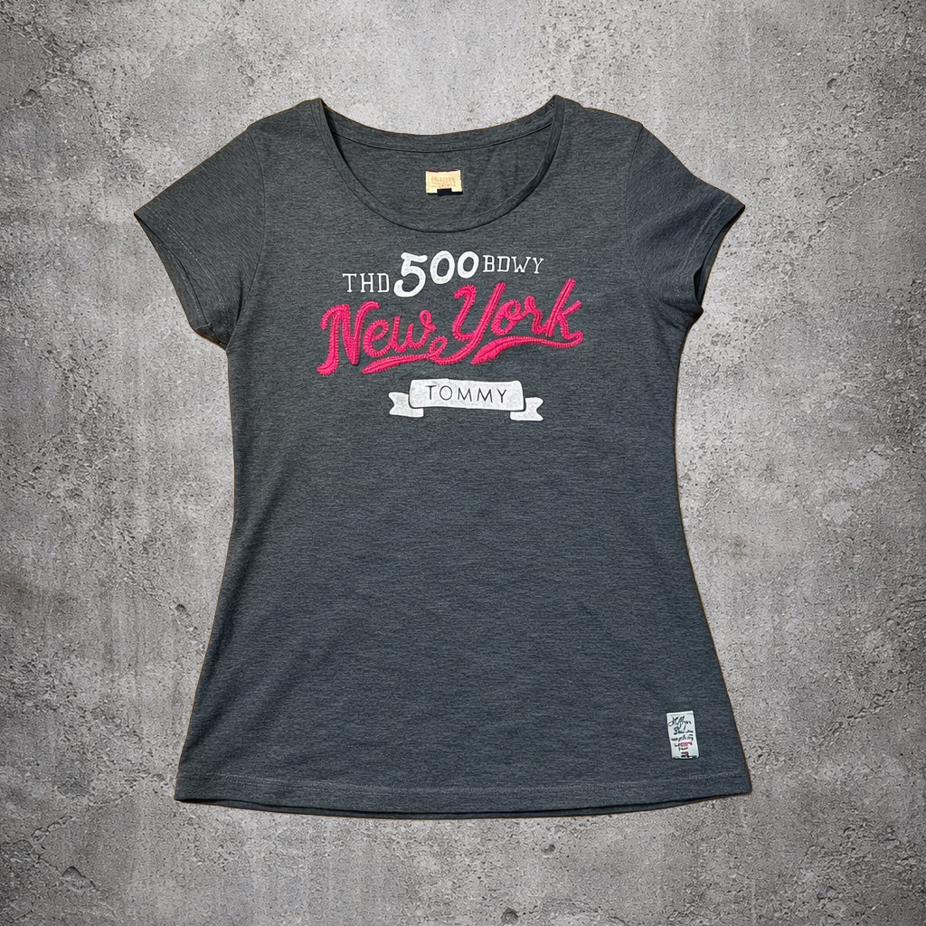 Top gris et rose - Tommy Hilfiger (femme) - Taille M