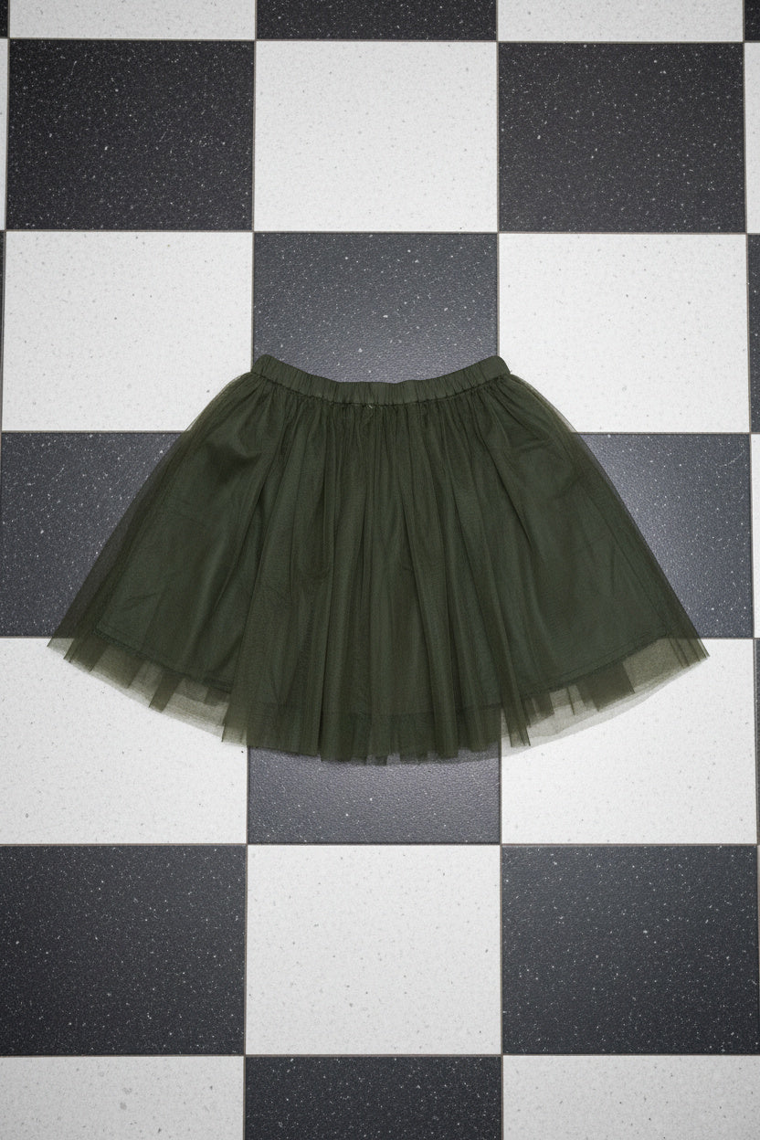 Jupe vert foncé superposée – BY SARAH LANG