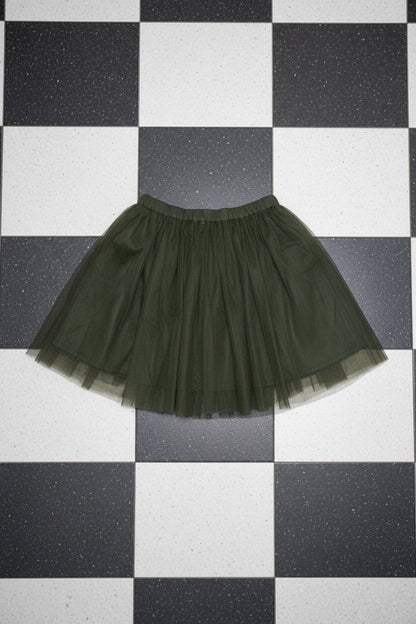 Jupe vert foncé superposée – BY SARAH LANG