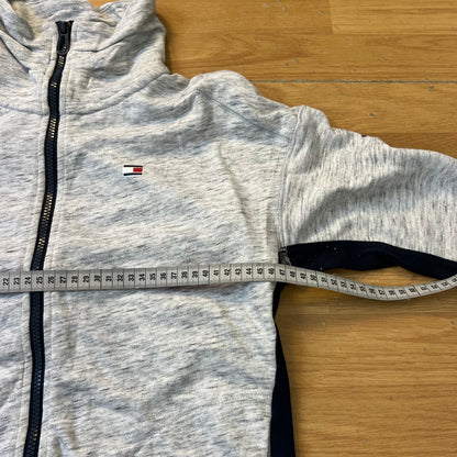 Sweat zippé gris et bleu - Tommy Hilfiger - Taille M