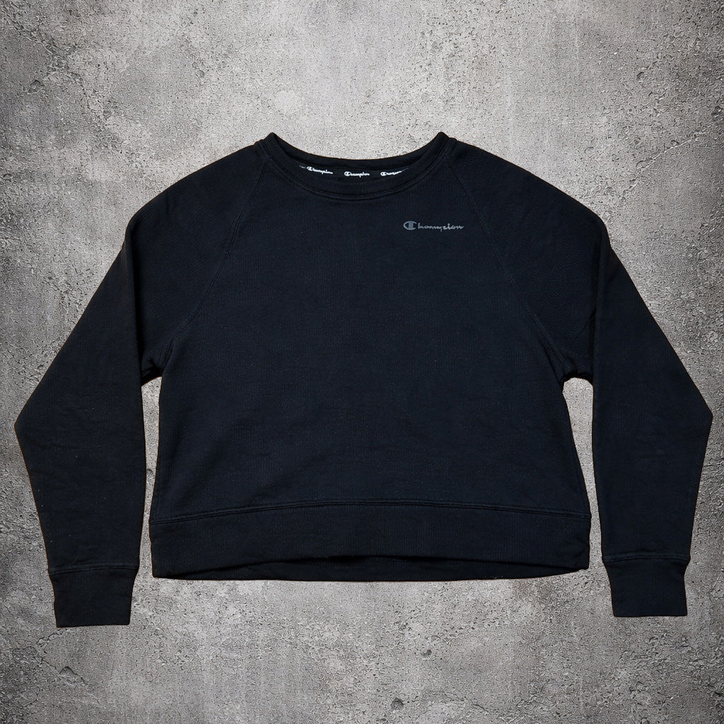 Sweat noir sans capuche - Champion - Taille M
