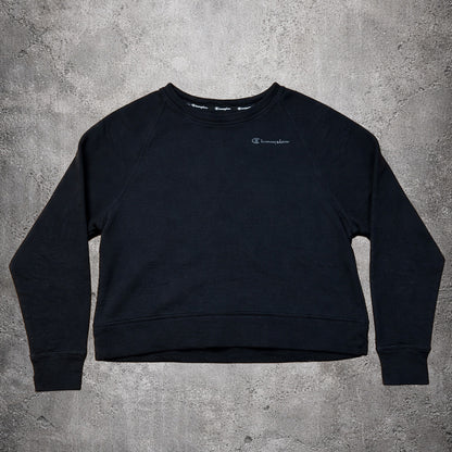 Sweat noir sans capuche - Champion - Taille M