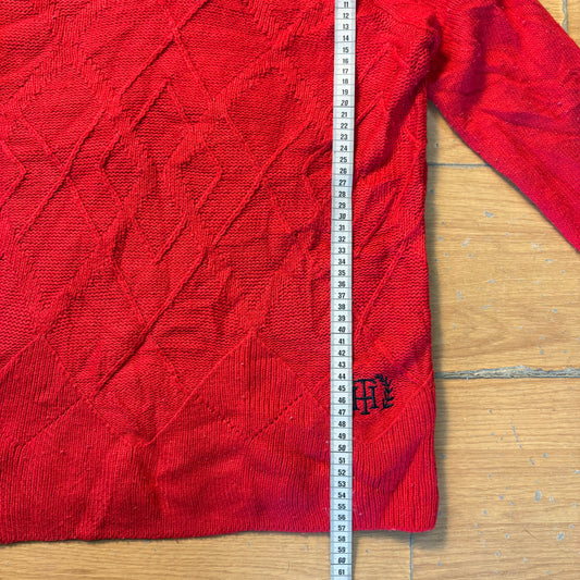 Pull col roulé rouge - Tommy Hilfiger - Taille M
