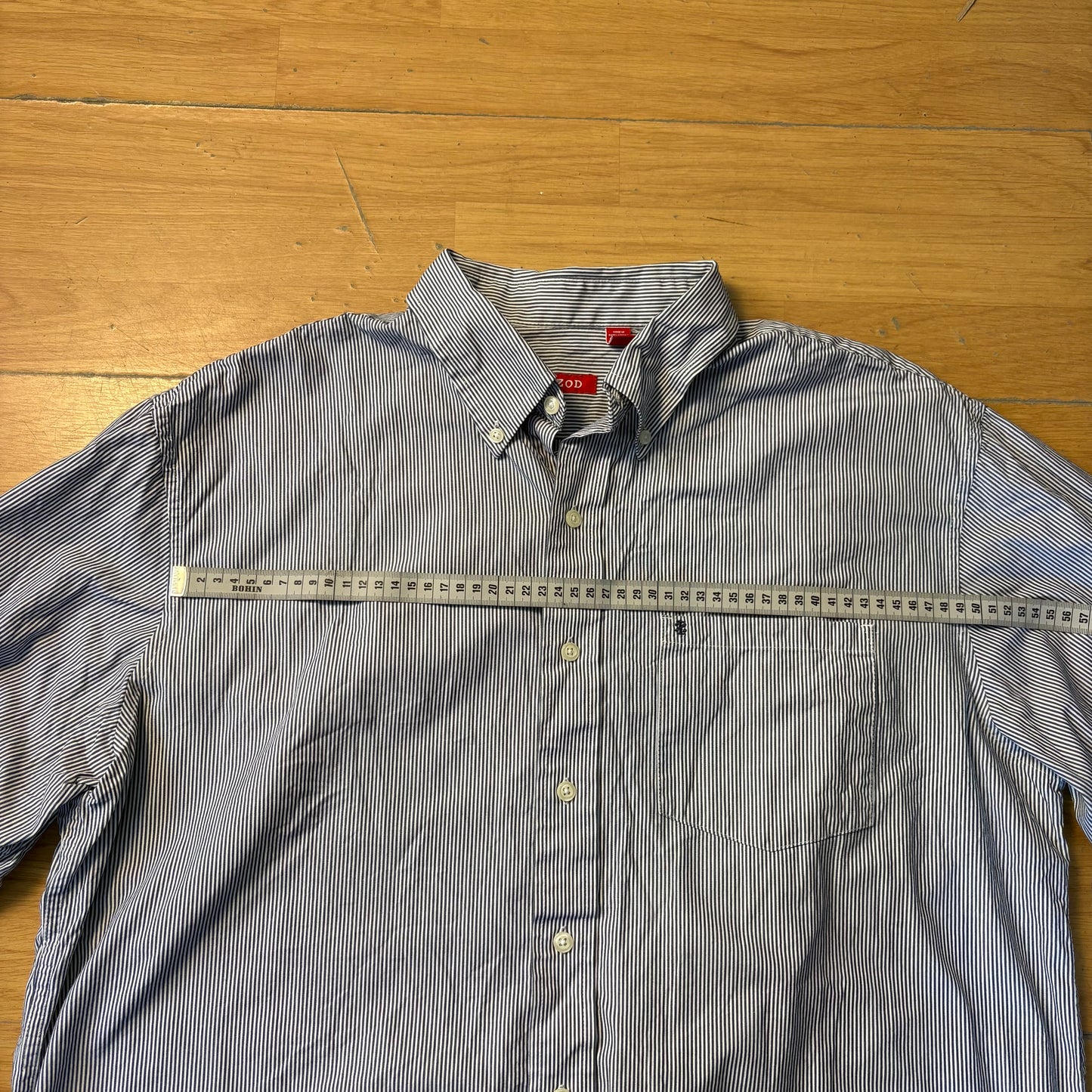 Chemise rayée bleu et blanc - Izod - Taille XL
