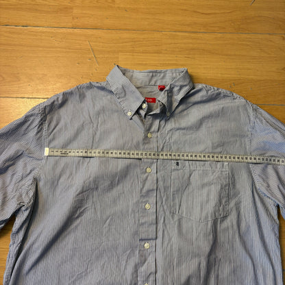 Chemise rayée bleu et blanc - Izod - Taille XL
