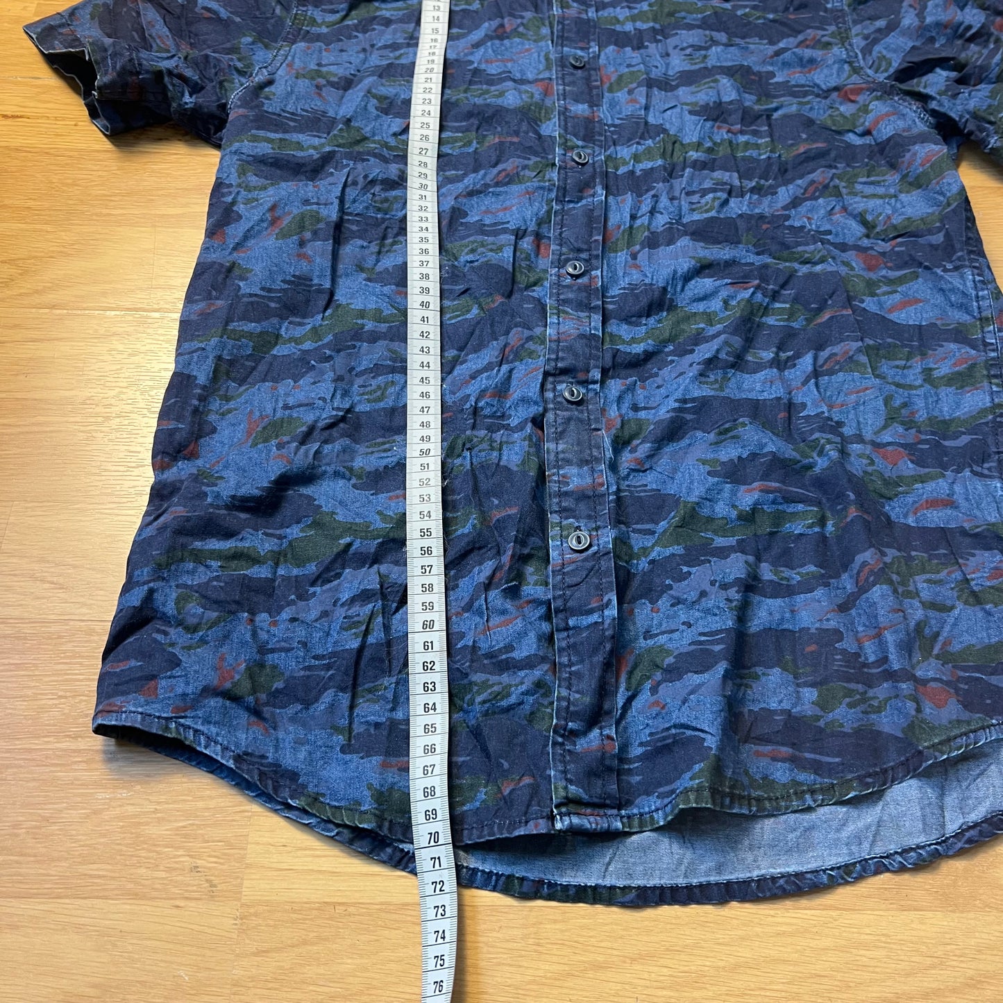 Chemise manches courtes denim camouflage - American Rag - Taille M