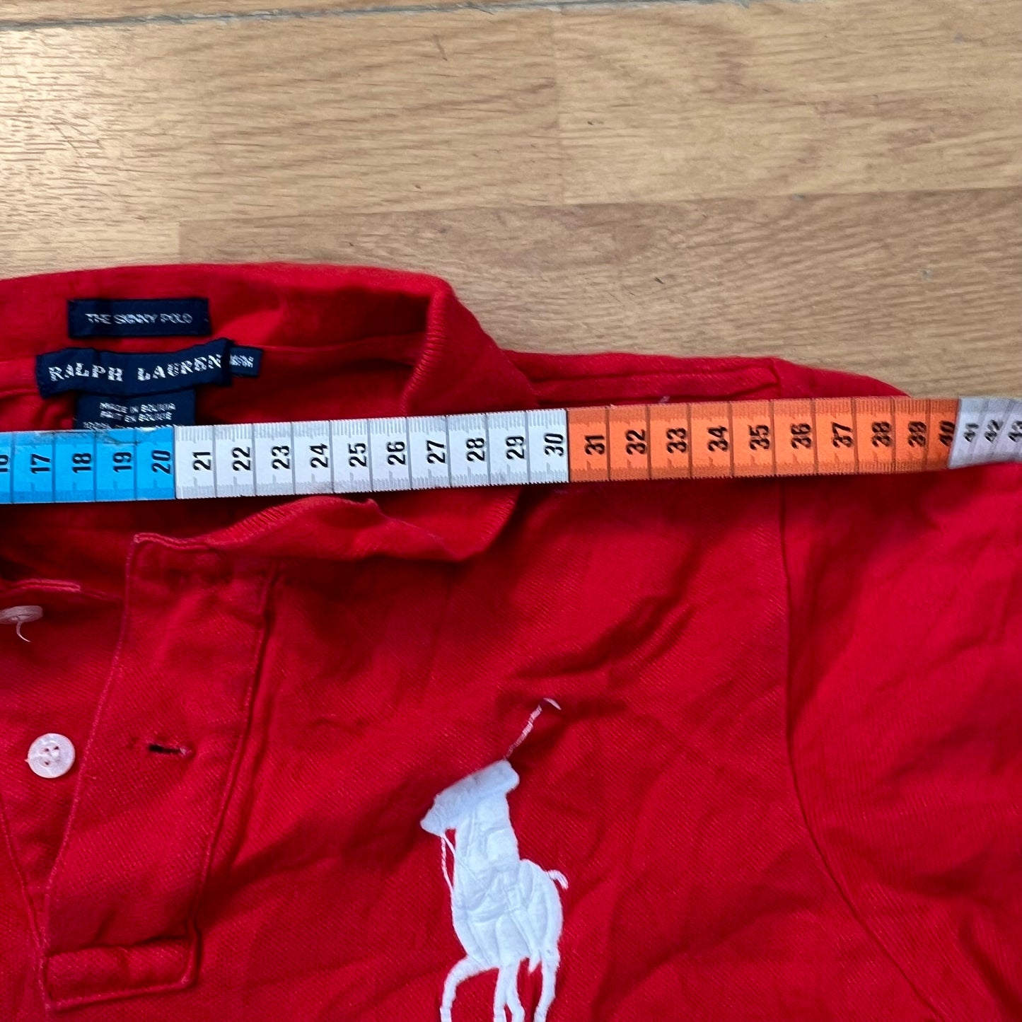 Polo rouge slim fit - Ralph Lauren - Taille M