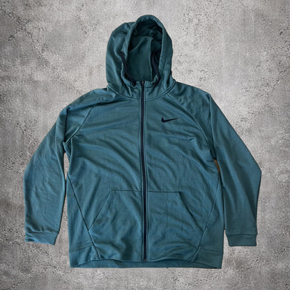 Sweat à capuche vert Dri-FIT avec zip - Nike - Taille XL