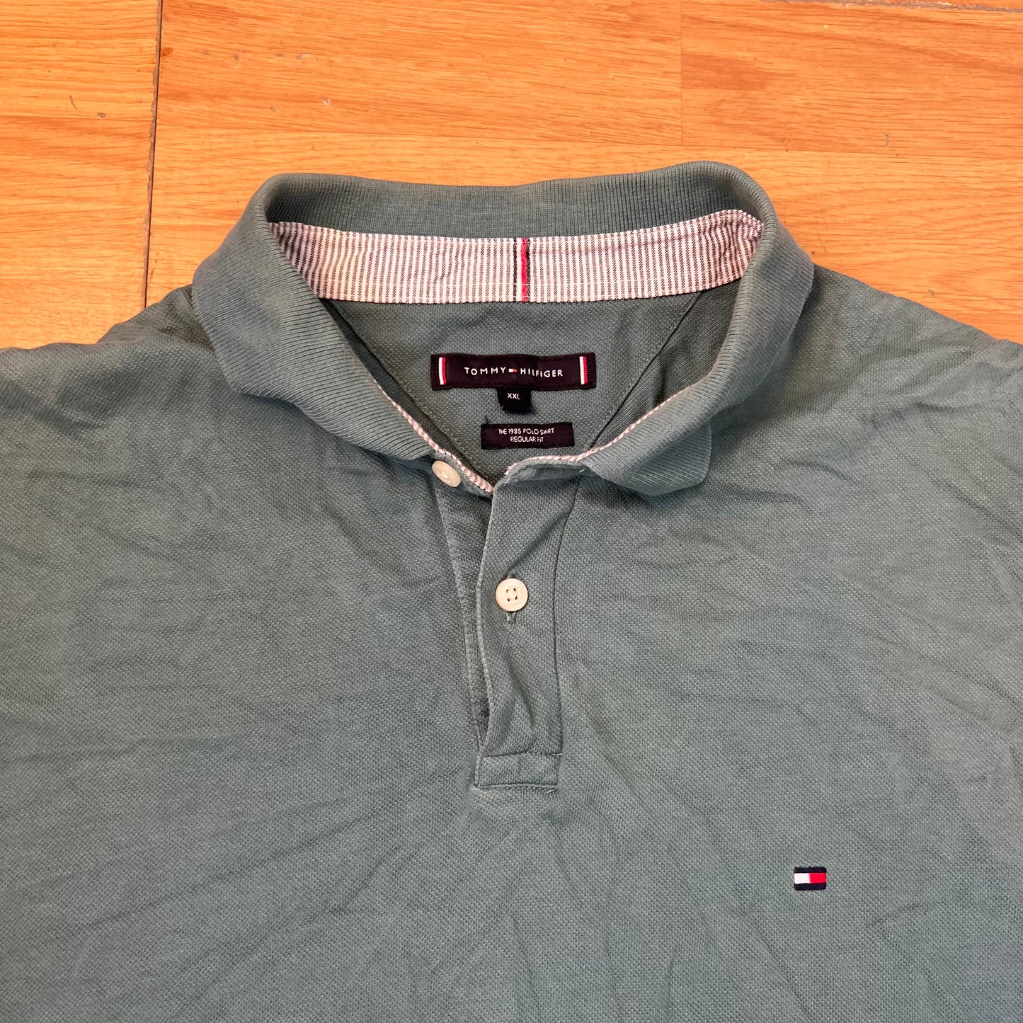 Polo vert - Tommy Hilfiger - Taille XXL