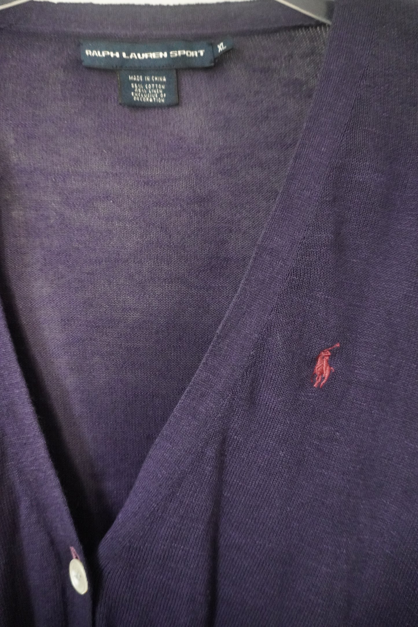 Cardigan violet Ralph Lauren – Taille – XL