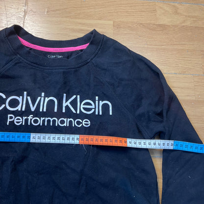 Sweat noir sans capuche - Calvin Klein Performance - Taille S