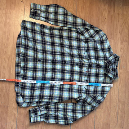 Chemise à carreaux Levi’s – Taille L – Vert pistache & bleu
