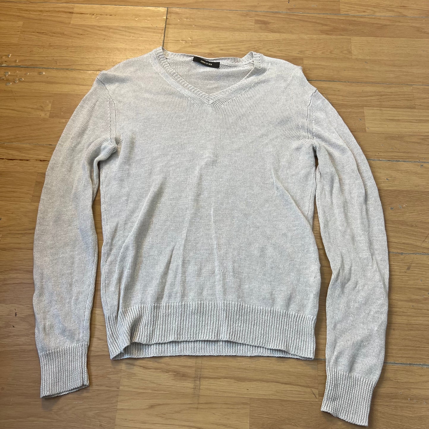 Pull col V transparent (sheer) - Homme - Taille M