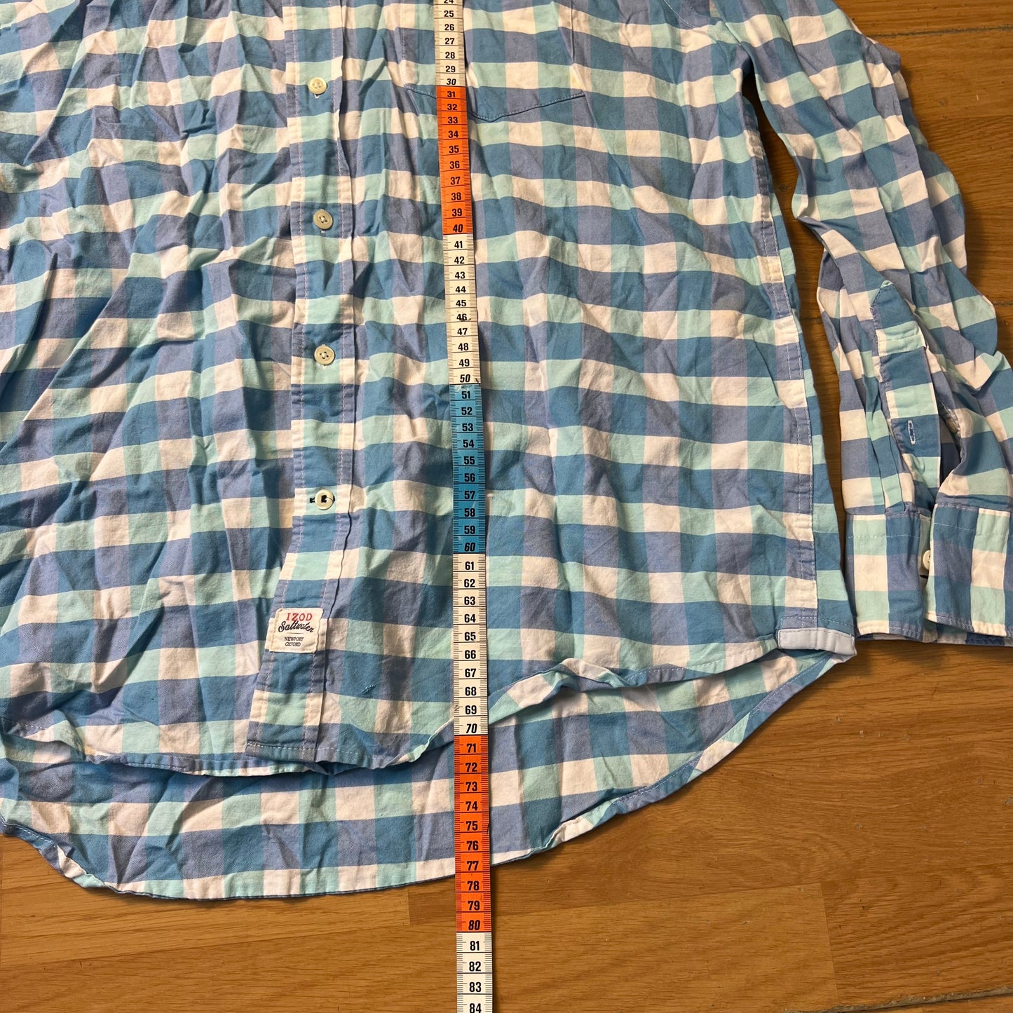 Chemise à carreaux bleu clair - Izod - Taille L