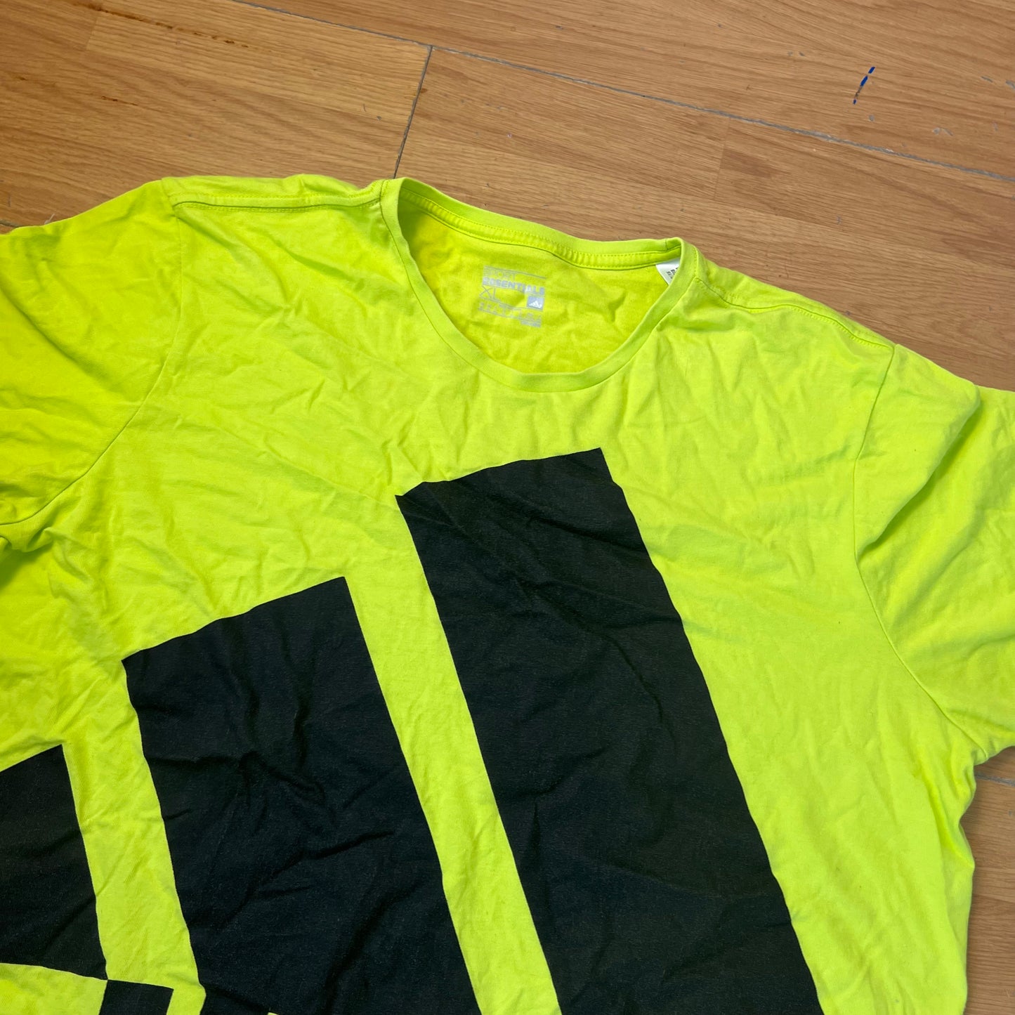 T-shirt vert fluo - Adidas - Taille XL