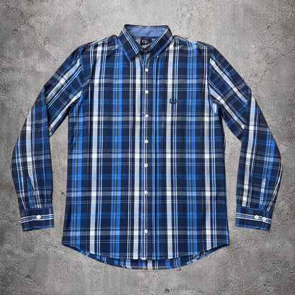 Chemise à carreaux bleu - Chaps - Taille XL