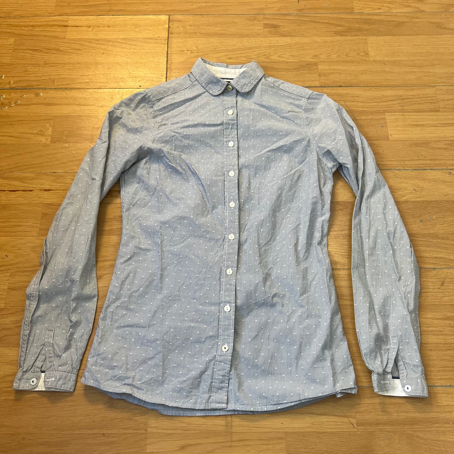 Chemise rayée bleu clair et blanc - Tommy Hilfiger - Taille 2