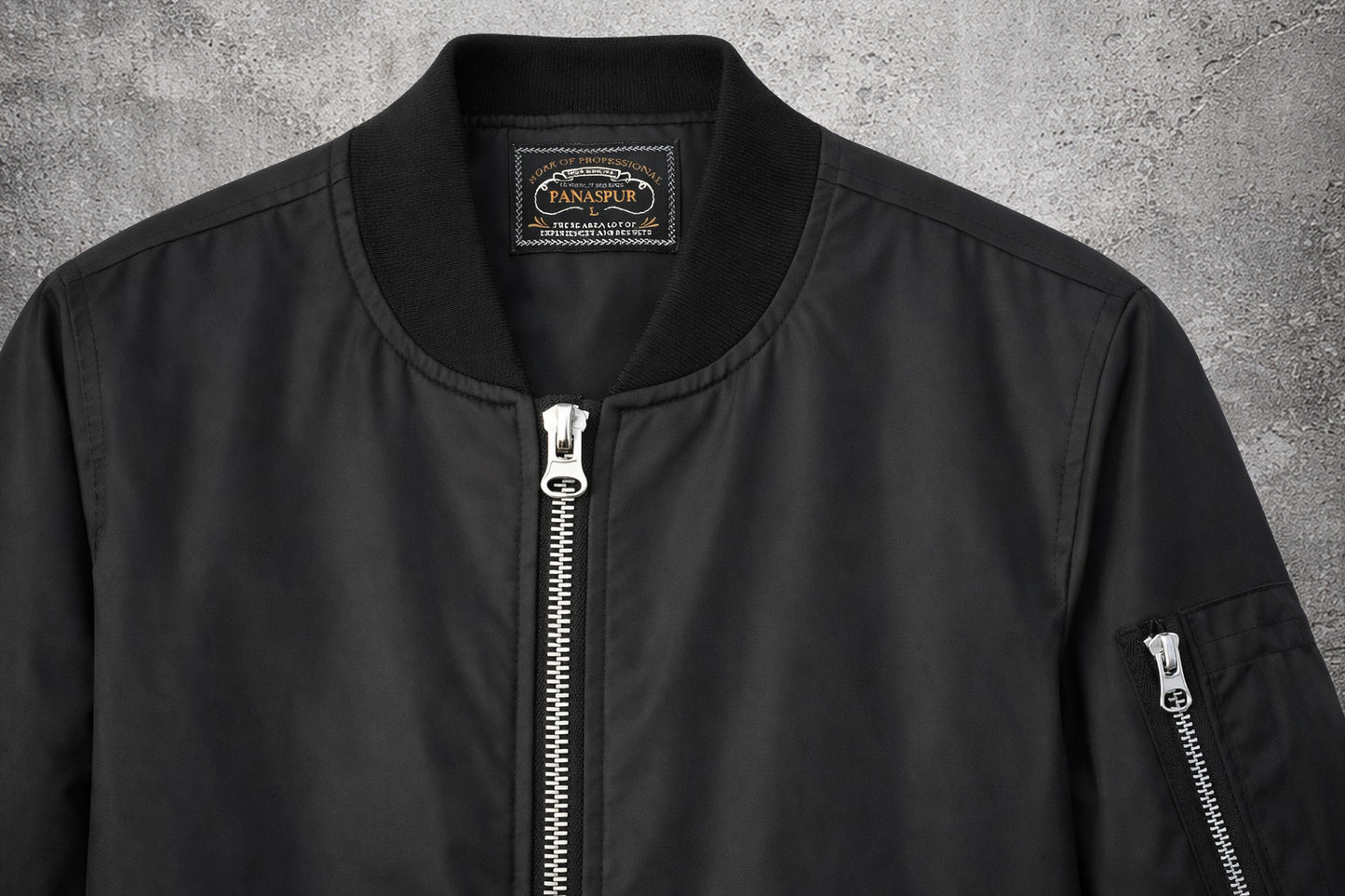 Veste bomber noire – Taille – L