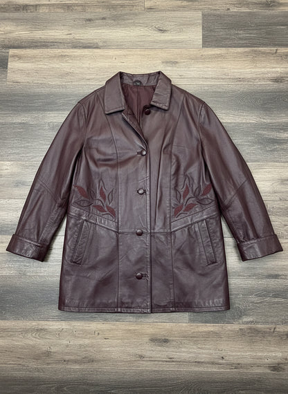 Manteau Long En Cuir - by BÉATRICE