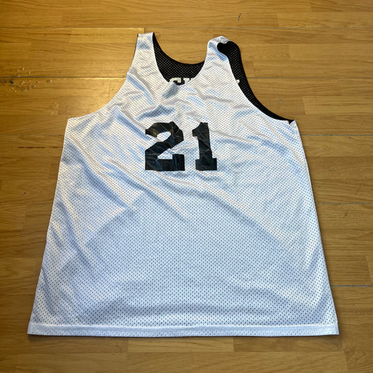 T-shirt réversible style basketball noir et blanc - Taille 2XL