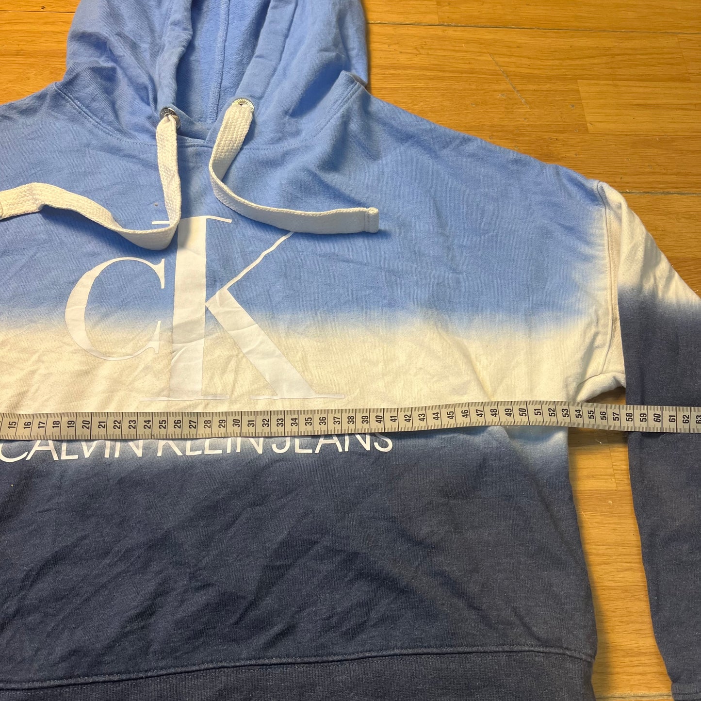 Sweat à capuche bleu ombré - Calvin Klein - Taille S