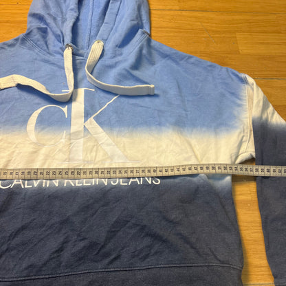 Sweat à capuche bleu ombré - Calvin Klein - Taille S