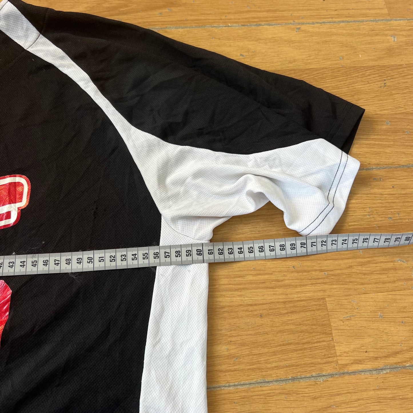 T-shirt baseball noir et rouge - The Voice - Taille XL