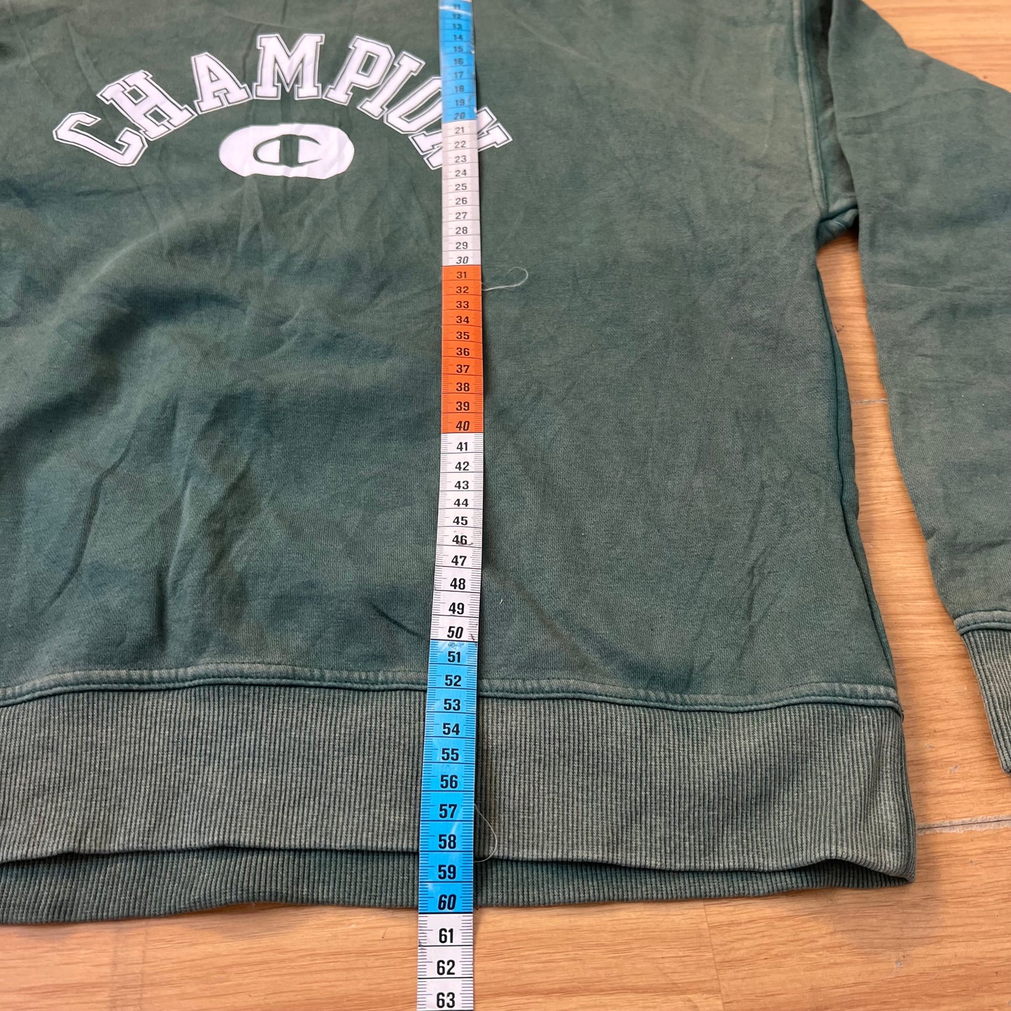 Sweat vert sans capuche - Champion - Taille S