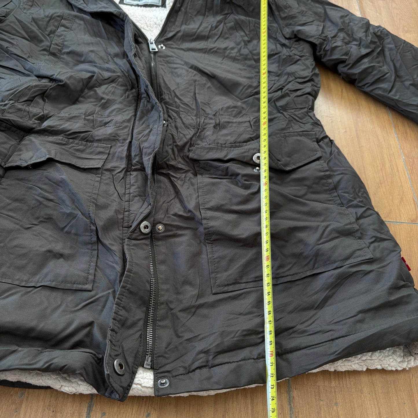 Manteau kaki intérieur doublé fausse fourrure - Levi’s - Taille L
