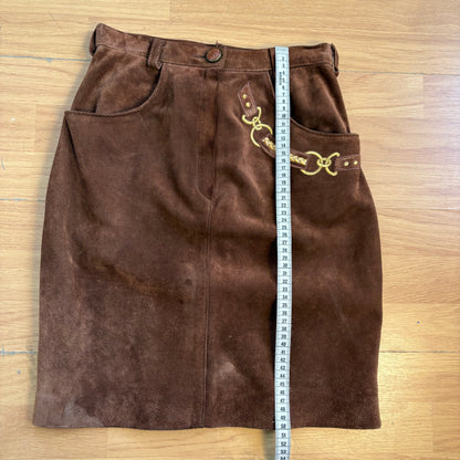 Jupe en cuir - Cristina Santandrea - Taille 40