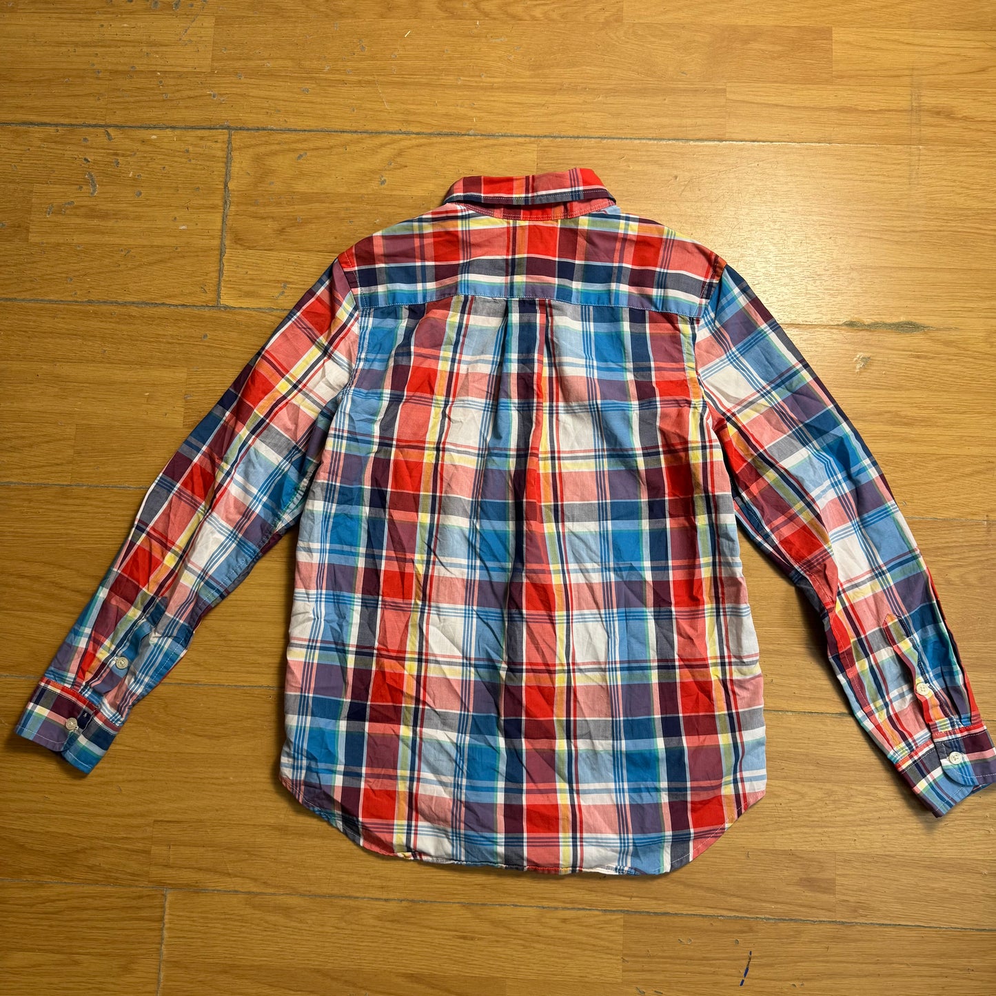 Chemise tartan bleu, rouge et blanc - Chaps - Taille L