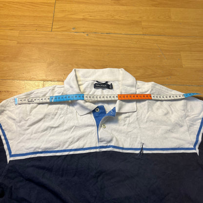 Polo bleu et blanc - Nautica - Taille XL
