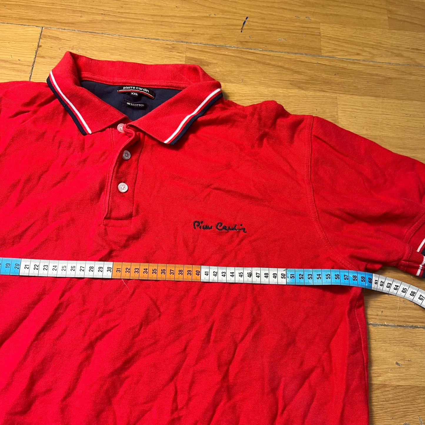 Polo rouge - Pierre Cardin - Taille XXL
