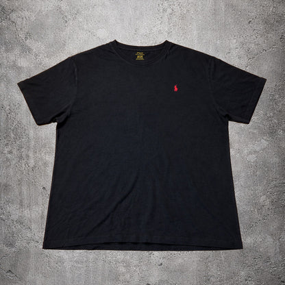 T-shirt noir col V - Ralph Lauren - Taille XXL