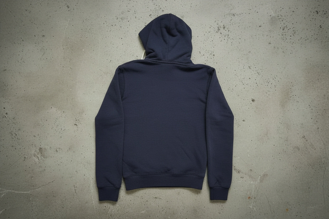 Hoodie bleu zippé – taille S