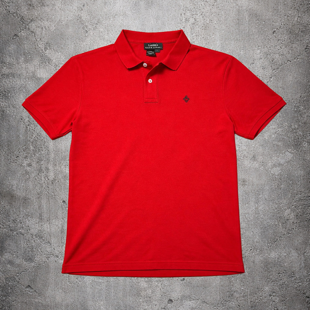 Polo rouge cropped - Ralph Lauren - Taille L