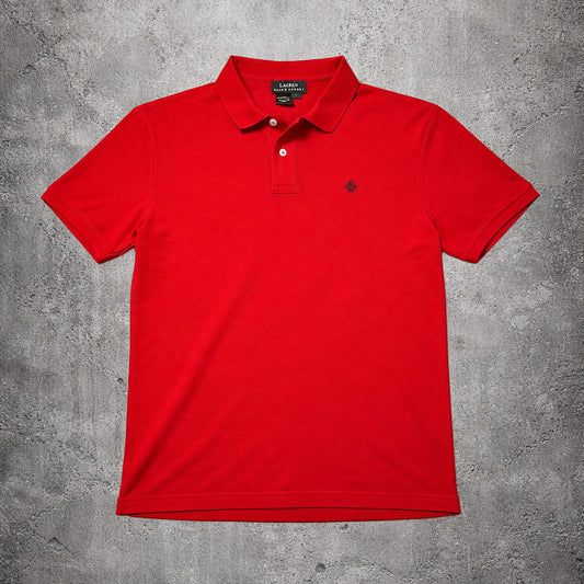 Polo rouge cropped - Ralph Lauren - Taille L