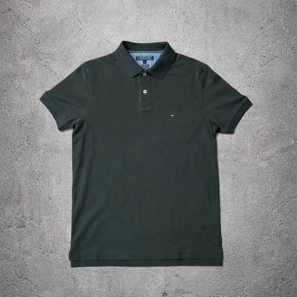 Polo vert foncé Tommy Hilfiger – Taille M