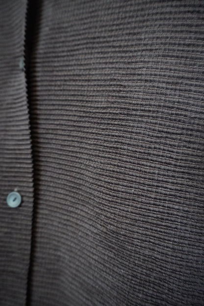 Top brun texturé stretch – BY KER