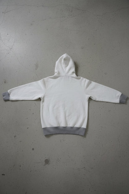 Hoodie Nike blanc à logo violet – taille M