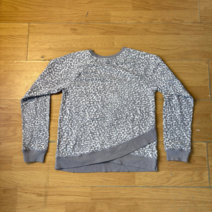 Sweat crewneck léopard gris - Reebok - Taille 14/16 ans