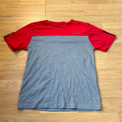 T-shirt gris et rouge - Adidas - Taille S