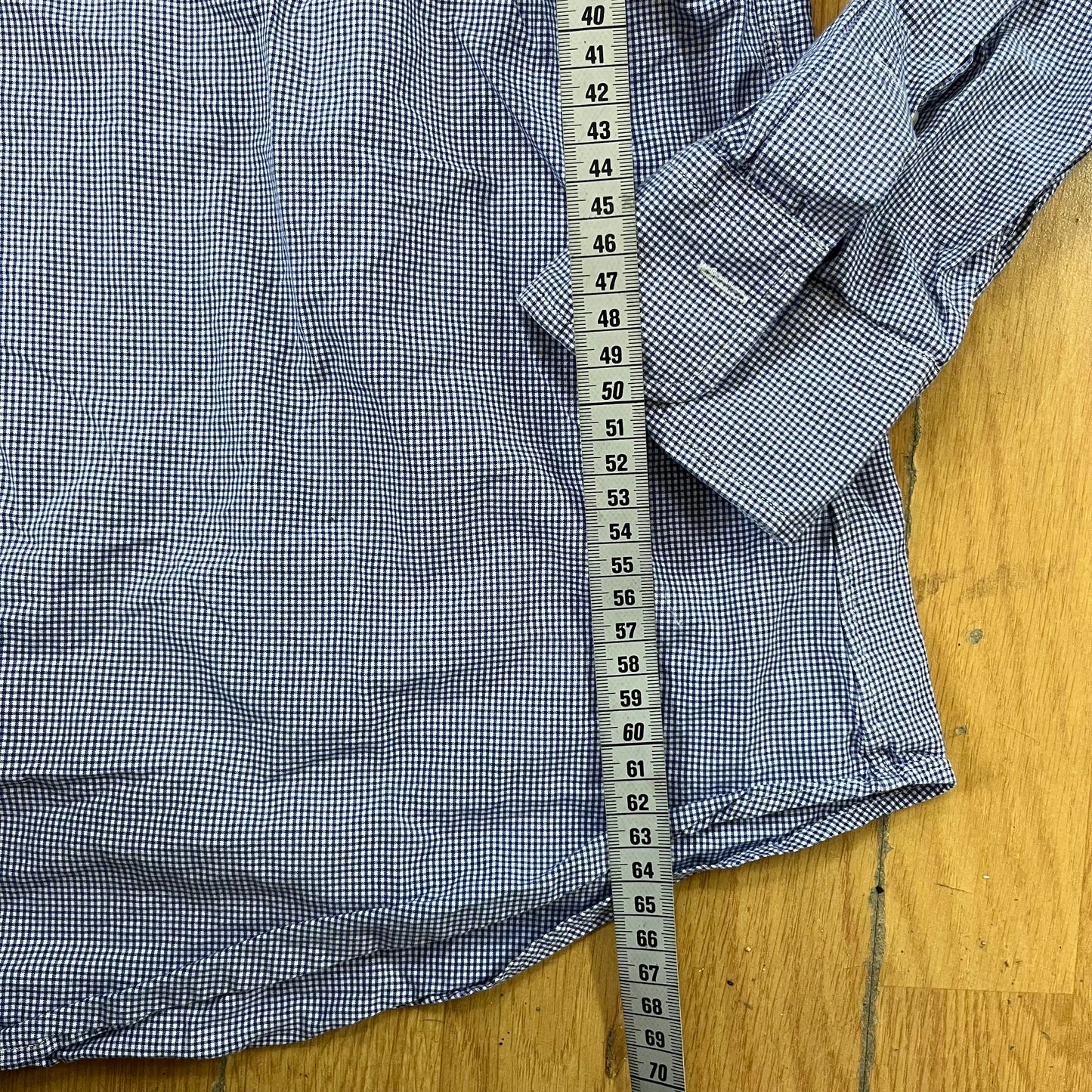 Chemise Ralph Lauren blanche à carreaux violets – Taille 42