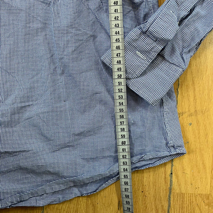 Chemise Ralph Lauren blanche à carreaux violets – Taille 42
