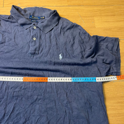 Polo bleu-gris - Ralph Lauren - Taille XXL