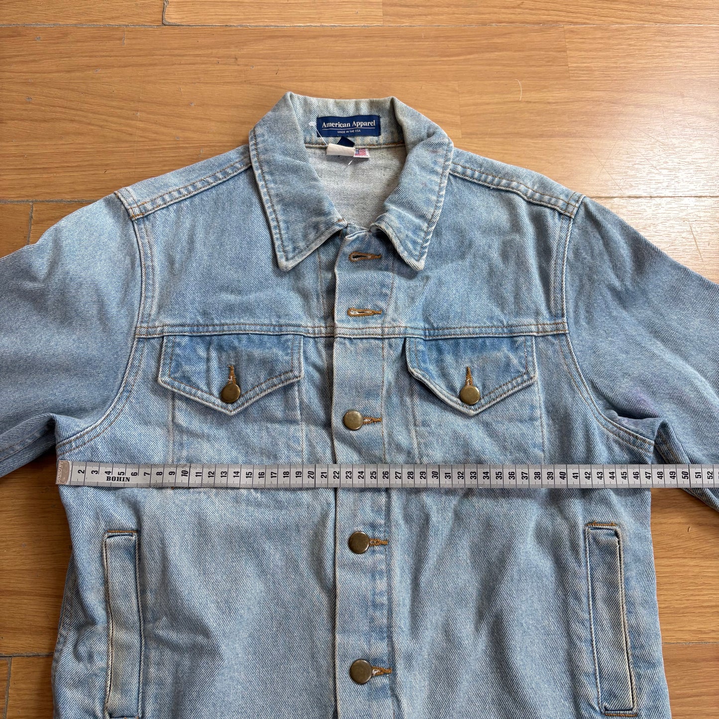 Veste en jean bleu clair - American Apparel - Taille XS