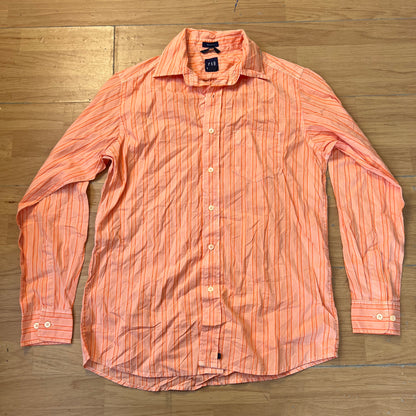 Chemise rayée orange - Gap - Taille S (Relaxed Fit)
