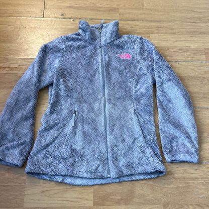 Veste polaire zippée grise et rose - The North Face - Taille M (10/12 ans)